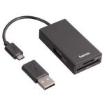 Hub USB 2.0 Hama 1:4 OTG + czytnik kart