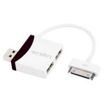 HUB USB LogiLink UA0181 2 porty USB 2.0, kabel DockConnector