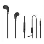 Słuchawki dokanałowe z mikrofonem QOLTEC premium czarne