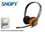 Słuchawki z mikrofonem SNOPY SN-205 Orange