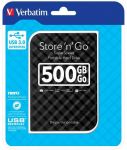 Dysk zewnętrzny Verbatim 500GB Store 'n' Go 2.5\" czarny USB