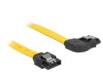 Kabel SATA Delock DATA III 0.7m z zatrzaskami metalowymi kątowy prawo/prosty