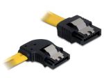 Kabel SATA Delock DATA III 0.3m z zatrzaskami metalowymi kątowy lewo/prosty