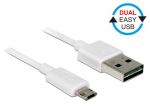 Kabel USB Delock micro AM-BM USB 2.0 Dual Easy-USB 1m