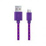 Kabel USB ESPERANZA Micro USB 2.0 A-B M/M OPLOT 1,0m | fioletowy