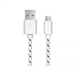 Kabel USB ESPERANZA Micro USB 2.0 A-B M/M OPLOT 1,0m | biały