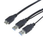 Kabel USB 3.0 LogiLink CU0072 zasilający Y 1m