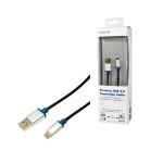 Kabel USB 2.0 LogiLink Premium BUAM220 USB A > USB B micro 2m
