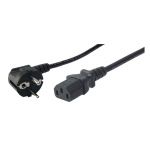 Kabel zasilający LogiLink CP095 Schuko > C13 VDE czarny 3m