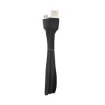 Kabel USB Qoltec dwustronny / MicroUSB | płaski | 1.0m