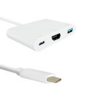Kabel USB Qoltec 3.1 typCM /  HDMI AF+USB AF+USB C