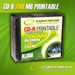 CD-R ESPERANZA 56x 700MB (Slim 10) PRINTABLE FULLFACELE
