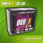 DVD+R ESPERANZA 16x 4,7GB (Slim 10)