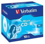 CD-R Verbatim AUDIO 80min (Jewel Case 10) MUSIC LIFE PLUS