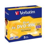 DVD+RW Verbatim 8cm 4x 1.4 GB (Jewel Case 5) MATT SILVER