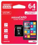 Karta pamięci MicroSD GOODRAM 64GB UHS I Class 10 + adapter - RETAIL10