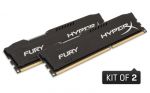 DDR3 KINGSTON HyperX FURY Black 8GB (2x4GB)/1600 10-10-10-30
