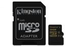 Karta microSDHC CL10 UHS-I 90R/45W  KINGSTON 16GB + Adapter