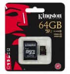 Karta pamięci Kingston MicroSDXC 64GB class 10 UHS-I 90/45MB/s + adapter