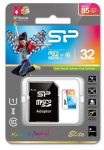 Karta pamięci MicroSDHC Silicon Power Colorful Elite UHS-1 32GB CL10 + adapter