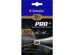 Karta pamięci microSDHC Verbatim PRO+ 32 GB Class 10 UHS-3 + adapter