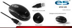 Mysz optyczna e5 MI02 USB, czarna