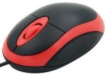 Mysz optyczna e5 MI02 USB, czerwona