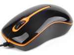 MYSZ GEMBIRD OPTYCZNA 1-SCROLL BLACK/ORANGE USB(MUS-U-004-O)