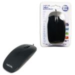 Mysz optyczna LogiLink ID0063 USB, płaska, czarna