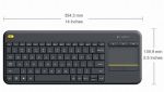 Klawiatura bezprzewodowa Logitech Wireless Touch Keyboard K400 Plus