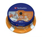 DVD-R VERBATIM 4,7GB X16 PRINTABLE (25 CAKE)