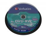 DVD-RW VERBATIM 4.7GB X4 MATT SILVER (10 CAKE)