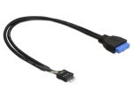 KABEL USB 3.0 PIN HEADER(F)->USB 2.0 PIN HEADER(M) 30CM WEWNĘTRZNY DELOCK