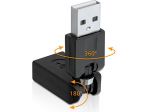 ADAPTER USB AM->USB AF KĄTOWY 360/180 DELOCK