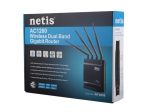 ROUTER DSL WIFI AC/1200 DUAL BAND + 1GB LANX4 ANTENA +1XUSB NETIS WF2880