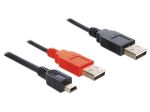 KABEL USB AM X2-BM MINI 2.0 20CM DELOCK