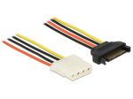 KABEL SATA ZASILAJĄCY(M)-MOLEX(F) 70CM DELOCK