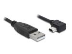 KABEL USB 2.0 AM->USB MINI-BM 5 PIN KĄTOWY 90\" 5M DELOCK