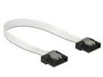 KABEL SATA DATA III 10CM FLEXI 6GB/S WHITE DELOCK