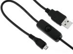 KABEL USB MICRO AM-BM 1.5M RASPBERRY (WŁĄCZNIK) GEMBIRD