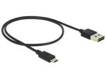 KABEL MICRO USB AM-BM 2.0 1M DUAL EASY-USB DELOCK