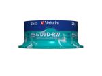 DVD-RW VERBATIM 4.7GB X4 MATT SILVER (25 CAKE)