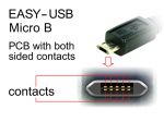 KABEL MICRO USB AM-BM 2.0 1M DUAL EASY-USB WHITE DELOCK