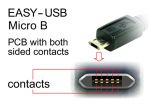 KABEL MICRO USB AM-BM 2.0 2M DUAL EASY-USB WHITE DELOCK